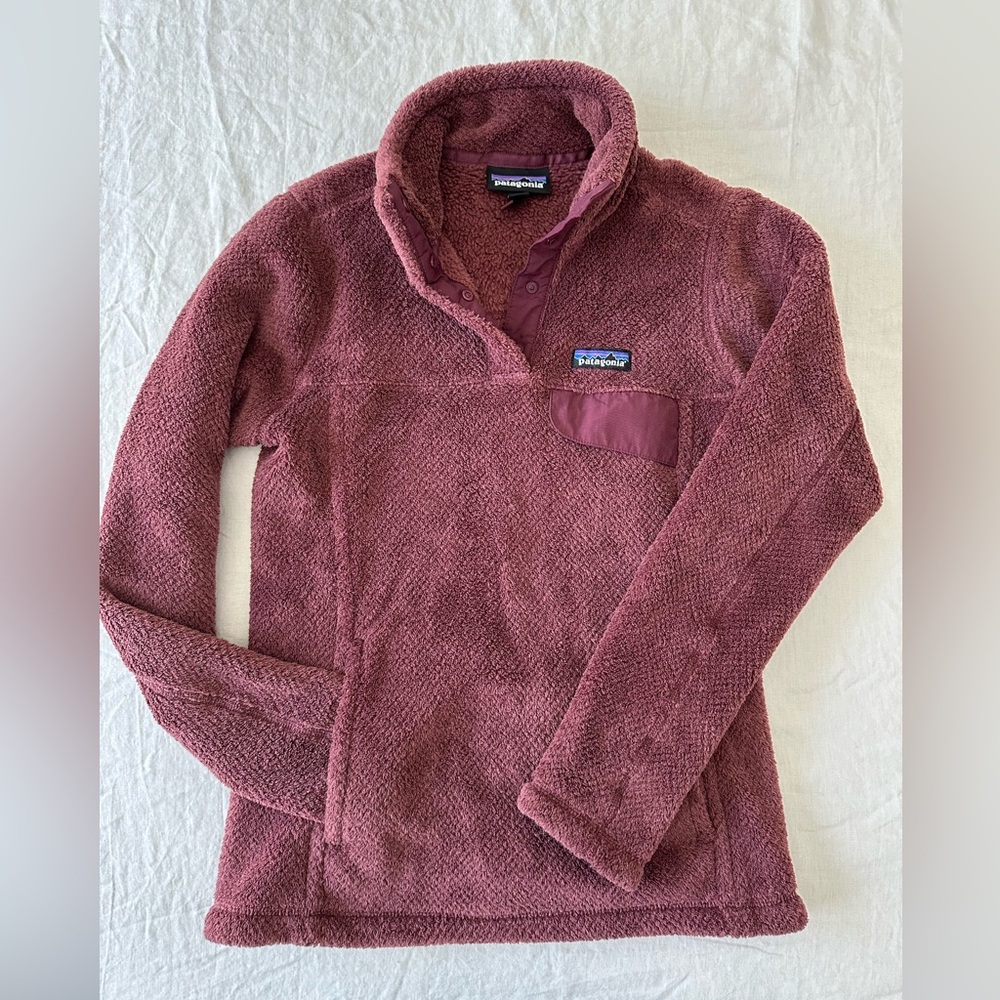 Patagonia Women's Retool Snap T Fleece Pullover Jacket Purple